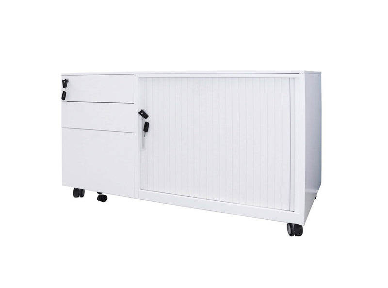 GO Steel Mobile Caddy – Right Tambour white