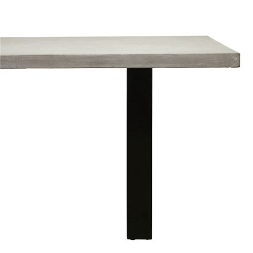 Apollo Black 2100 Polished Concrete Dining Table