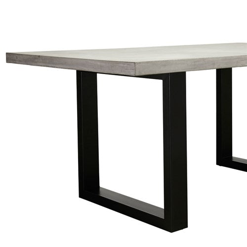 Apollo Black 2100 Polished Concrete Dining Table