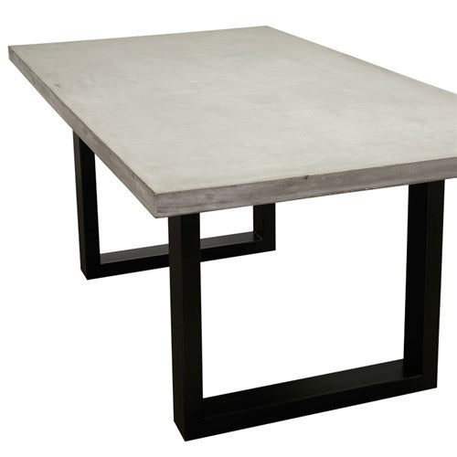 Apollo Black 2100 Polished Concrete Dining Table